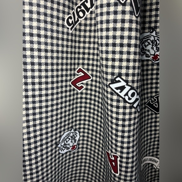 Zara Gingham Varsity School Button Down Skirt Size S - Picture 8 of 11